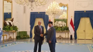 Bill Gates Disambut Prabowo di Istana Merdeka