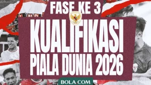 Jadwal Lengkap Indonesia di Babak Ketiga Kualifikasi Piala Dunia 2026