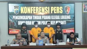 Nahkoda dan ABK Kapal Pembawa Kayu Ilegal di Meranti Ditetapkan Tersangka