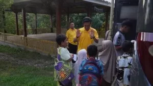 Polres Rohul Ajak Anak Yatim Wisata Rayakan HUT Bhayangkara