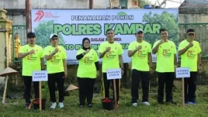 Fun Run 7,9K Polres Bengkalis Ajak Tanam Pohon