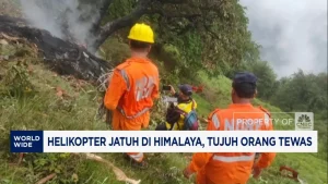 Helikopter Jatuh di Himalaya, 7 Orang Tewas Tragis