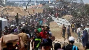 Israel Serang Warga Gaza yang Antre Bantuan, 59 Tewas