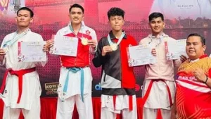 Anggota Polda Riau Raih Medali Kejuaraan Karate, Kado Hari Bhayangkara
