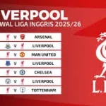 Jadwal Lengkap Liverpool di Liga Inggris 2025/2026: Musim Baru yang Menjanjikan