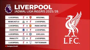 Jadwal Lengkap Liverpool di Liga Inggris 2025/2026: Musim Baru yang Menjanjikan